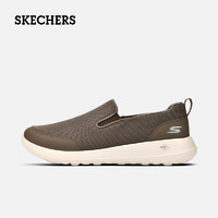 SKECHERS 斯凯奇 2024夏季健步鞋网面一脚蹬男子懒人鞋轻便透气休闲运动鞋