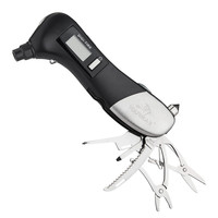 Tourmax 途马 车载多功能胎压计安全锤破窗器便携数显胎压计切割器手电筒C668 黑色