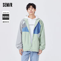 百亿补贴：Semir 森马 外套男oversize撞色拼接感时尚男生潮流立领夹克109122108129