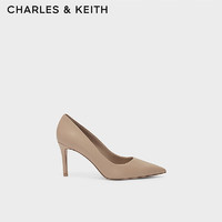 CHARLES & KEITH 女士高跟鞋 CK1-60280245-1 纯色款 肉色 37