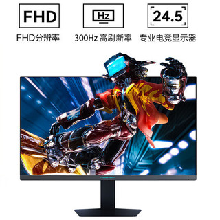 ThundeRobot 雷神 CF25F300L 24.5英寸 IPS FreeSync 显示器（1920×1080、300Hz、99% sRGB、HDR10）