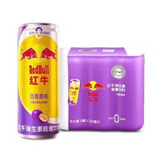 Red Bull 红牛 维生素能量饮料百香果味325ml*6