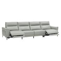  顾家家居 KUKA  90.DK.6055 真皮沙发 四人位2电动 晨雾绿