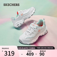 SKECHERS 斯凯奇 D'lites1.0 女子休闲运动鞋 99999863/WLB 白色/浅蓝色 37