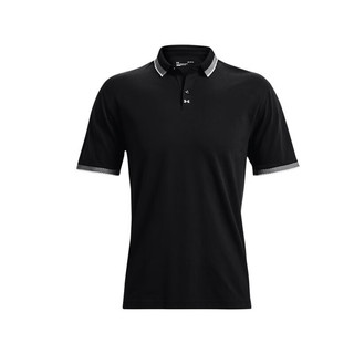 安德玛（Under Armour） 男士UA 运动夏季短袖Polo衫-1370099 黑色 XL