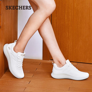 斯凯奇（SKECHERS）春季女休闲运动软底跑步鞋117422 乳白色/OFWT 37 