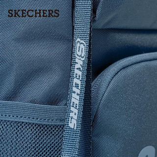 斯凯奇（Skechers）双肩包男女红色背包时尚大容量休闲运动旅行配饰L320U196 澎湃蓝/03YM