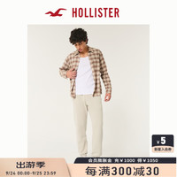 HOLLISTER24秋季宽松抓绒慢跑运动束脚卫裤男 KI334-4041 奶油色 M (180/80A)