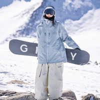 AWKA 美式单板防风保暖3LWARM3 男女滑雪服 WT36 宝宝蓝 S