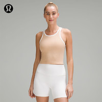 lululemon丨Ebb to Street女士短款工字运动背心*Contrast LW1EWFS 杏粉色/白色 4