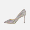 JIMMY CHOO 周仰杰 ROMY 85系列 女士高跟鞋 ROMY 85 CGF 222 CONFETTI