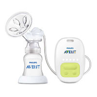 AVENT 新安怡 吸奶器电动吸奶器标准口单边自动手动吸乳器按摩花瓣吸力大 电动 浅绿色