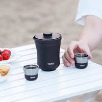 THERMOS 膳魔师 TCMU-200 茶具套装 4件套 雾棕