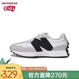 移动端、京东百亿补贴：new balance newbalance NB童鞋男女儿童跑步鞋 4~12岁327系列 327FE 脚长18.5cm