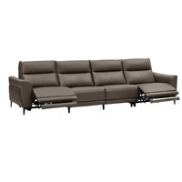  顾家家居 KUKA  90.DK.6055 真皮沙发 四人位2电动 深空灰