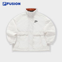 FILA FUSION 斐乐潮牌棉服女2024春时尚休闲宽松保暖立领上衣