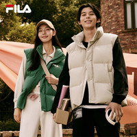 FILA 斐乐男女羽绒马甲24冬新时尚休闲保暖宽松立领外套
