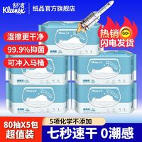 百亿补贴：Kleenex 舒洁 湿厕纸80抽5包 400片