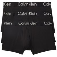 CALVIN KLEIN 男士超柔软现代莫代尔四角裤,黑色，黑色,大