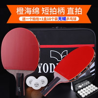 乒乓球拍双拍成人对装单双打进攻型中小初学者儿童比赛用套装