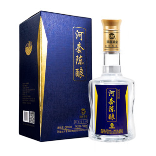 HETAO 河套 酒业河套陈酿浓香型纯粮白酒内蒙古老窖自饮商务50度500mL*1瓶礼盒装