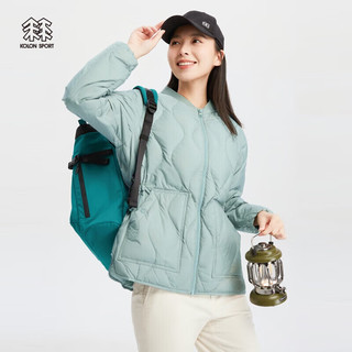 KOLON SPORT 可隆女鹅绒羽绒服防泼水轻量保暖羽绒夹克 薄荷绿MT 175/XL