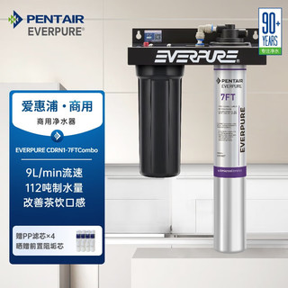 EVERPURE 爱惠浦 商用厨房自来水过滤 餐饮现调直饮 9.46升/分钟 12吨超大制水量 餐饮用水过滤器CDRN1-7FT