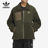 百亿补贴：adidas 阿迪达斯 三叶草外套男士春秋款CNY运动休闲羊羔绒夹克上衣HY7286