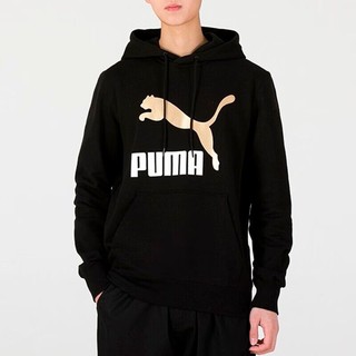 百亿补贴：PUMA 彪马 Logo印花连帽运动卫衣男款黑色535341-01