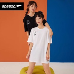 SPEEDO 速比涛 白色短袖T恤米菲联名打底运动宽松体恤学生半袖上衣百搭