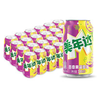 88VIP：pepsi 百事 可乐 美年达汽水橙味12+百香果菠萝味6+葡萄味6 330ml*24罐