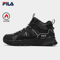 FILA 斐乐 满天星中帮加绒老爹鞋男鞋休闲鞋2024冬季保暖厚底运动鞋