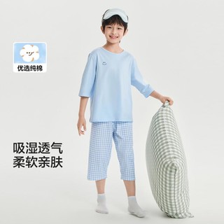 巴拉巴拉 儿童睡衣套装夏季空调服男女童家居服简约舒适