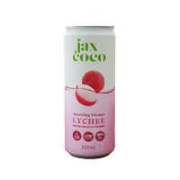 88VIP：Jaxcoco珏士高荔枝味维生素气泡水320ml*1罐0添加糖低卡45%纯果汁