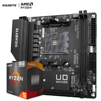 GIGABYTE 技嘉 主板CPU套装A520I AC+锐龙5 5600GT