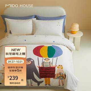 MIDO HOUSE 铭都家居 纯棉床上四件套 1.8/2m 家族总动员