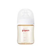 Pigeon 贝亲 跨境进口 贝亲第3代宽口径母乳实感 防摔PPSU奶瓶 透明160ml