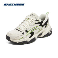 SKECHERS 斯凯奇 同款耐磨机甲鞋透气老爹鞋缓震运动休闲鞋子男款