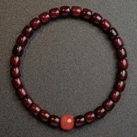 月印百川 顺意 小叶紫檀玉石手串 6*6mm