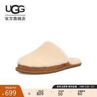 UGG 秋季新款女士时尚平底茸茸包头休闲拖鞋  1167990CHE|栗色39