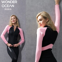 WONDER OCEAN 潜水服 007 2mm女黑色裤子