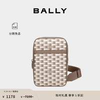 BALLY 巴利 24春夏Pennant褐色男士斜挎包6306649 褐色