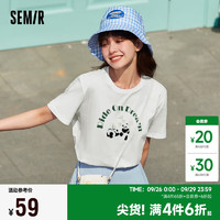 Semir 森马 观园吉联名 女士短袖T恤 109324100022