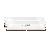 Crucial 英睿达 美光32GB DDR5 6000频率 白色台式机内存 Pro系列超频马甲