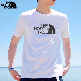 移动端、京东百亿补贴：THE NORTH FACE 北面 男士t恤男舰店 24夏季经典大LOGO运动户外舒适透气圆