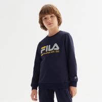 FILA 斐乐 男中大童（130-170）卫衣男童抗菌圆领基础休闲针织套头衫