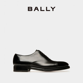 BALLY 巴利 24春夏黑色皮革男士牛津鞋6308054