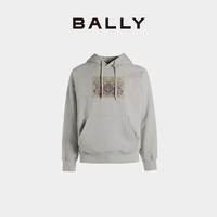 BALLY 巴利 24秋冬灰色棉质男士连帽卫衣6308827