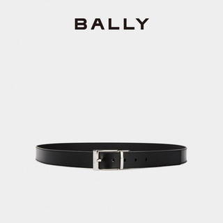 BALLY 巴利 24秋冬黑色牛皮革男士腰带6308789