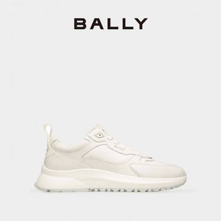 BALLY 巴利 男士白色皮革运动鞋6301543